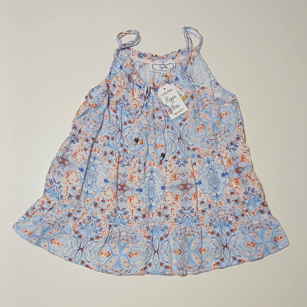 Women's Juniors' HIPPIE ROSE Ivory Medallion Floral Woven Cami Top-Small/NWT